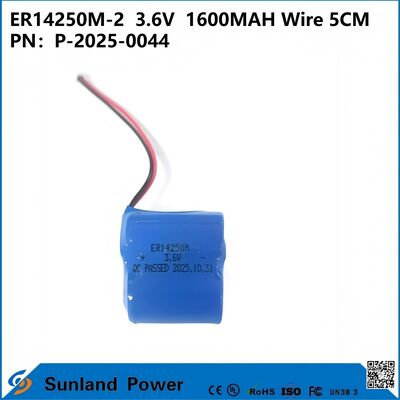 ER14250M-23.6V1600MAH Bateria de 5CM com fio utilizada em medidores inteligentes, instrumentos de automação, dispositivos médicos, equipamentos de comunicação sem fio, sistemas de alarme antirrobo, eletrônicos automotivos,A Internet do