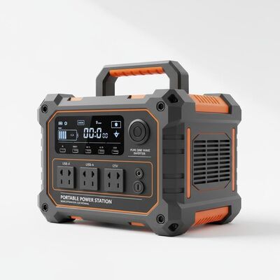 Sistema de armazenamento de energia portátil com bateria de íons de lítio NCM de 12,8 V de tensão nominal e inversor de onda senoidal puro