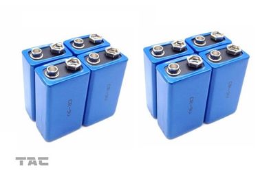9V bateria preliminar 900mAh do lítio Li-MnO2 para dispositivos médicos com densidade de alta energia