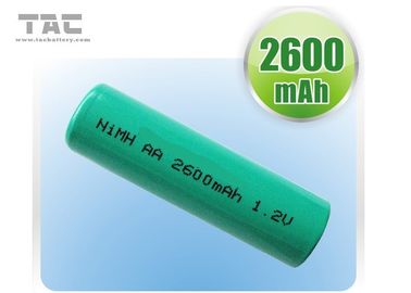 Alta capacidade AA 2600mAh verde poder níquel-hidreto metálico baterias recarregáveis