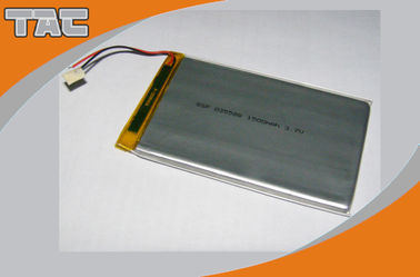 Bateria de íon de lítio GSP035088 do polímero 3.7V 1500mAh com PWB para o brinquedo bonde
