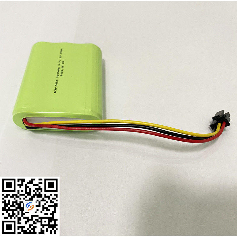 18650 Bateria de íons de lítio 1S3P 3.7V 7500mAh Bateria de íons de lítio Passa pelo Certificado UL2054