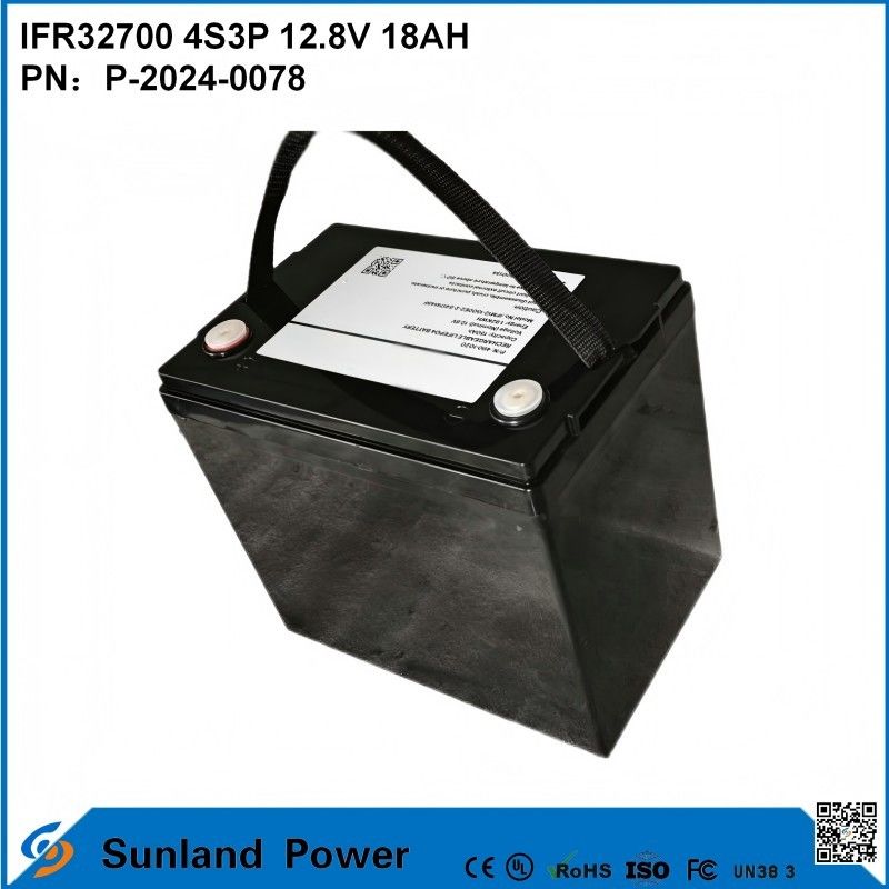 IFR32700 4S3P 12.8V 18Ah Para luz solar de inundação LEDs de jardim Luzes solares bateria lifepo4