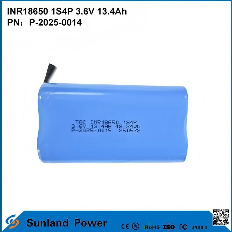 INR18650 1S4P3.6V 13.4Ah A combinação perfeita de alta capacidade e alta tensão