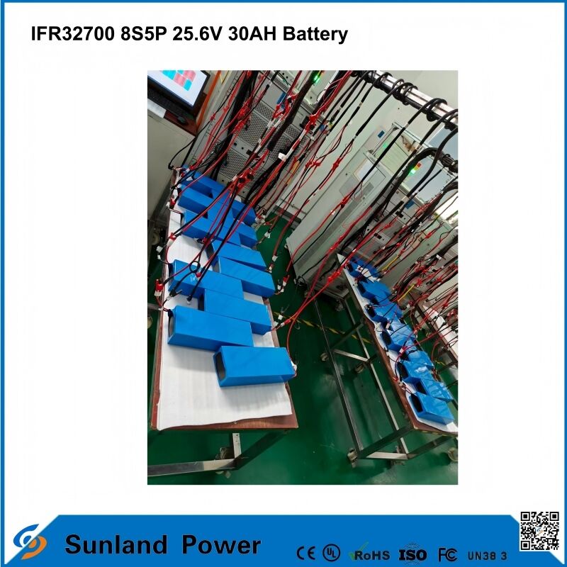 Bateria IFR32700 8S5P 25,6V 30AH Usada Para Robôs Logísticos Robôs Móveis Autônomos Veículos Guiados Automaticamente Sistemas de Substituição de Baterias para Empilhadeiras Automatizadas Baterias