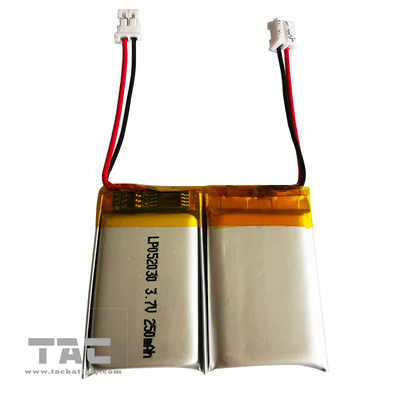 Bateria de Lipo do lítio do polímero de LP052030 3.7V 250mAh recarregável para Bluetooth