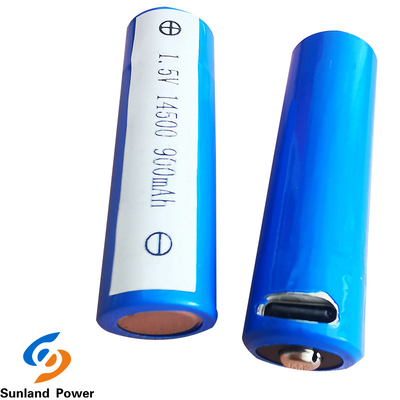 ALCANCE Li Ion Battery cilíndrico ICR14500 1.5V 900MAH do ODM