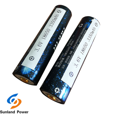 OEM Li Ion Battery cilíndrico ICR18650 3.6V 3350mah com terminal de USB
