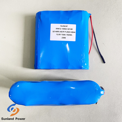 Longo ciclo de vida 15AH 12V LiFePO4 Bateria 32140 4S1P para produto à prova de explosão