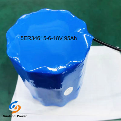 Bateria LiSOCl2 Bateria primária ER34615 5S6P 18V 95Ah Com intervalo de temperatura ambiente de -55°C a 85°C