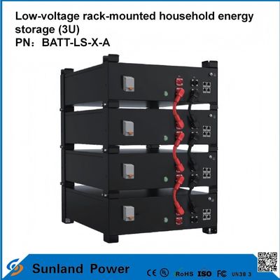 3U Baixa Tensão Controle Inteligente Casa Armazenamento de Energia All-in-One Butler LiFePO4 51.2V 50A 5120Wh16S1P Bateria LFP prismática com casca de alumínio 3.2V / 100Ah vida de ciclo de 4000 ciclos