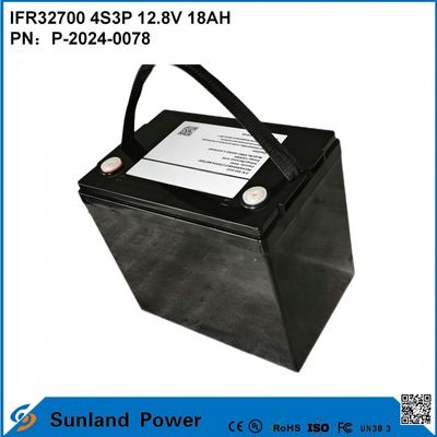 IFR32700 4S3P 12.8V 18Ah Para luz solar de inundação LEDs de jardim Luzes solares bateria lifepo4