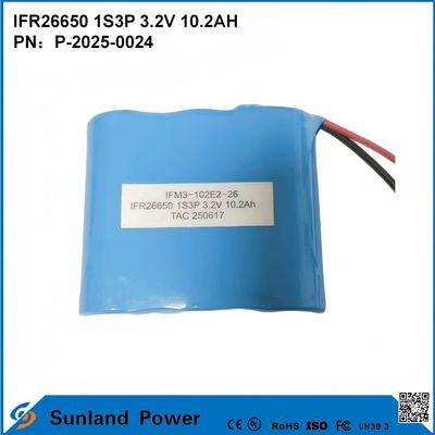 Uma Grande Quantidade de Baterias IFR26650 1S3P 3.2V 10.2Ah, Disponíveis para Sistemas de Armazenamento de Energia OEM, Ferramentas Elétricas e Energia de Backup