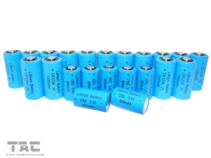 Bateria de Li-Manganês da densidade de alta energia 3.0V CR123A 1300mAh/bateria de lítio preliminar