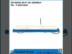ER18505S 5S1P 18V 2800MAH Bateria de alta capacidade resistente a altas temperaturas