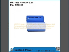 IFR17335 Bateria 3.2V 450mah Para uma variedade de dispositivos e cenários, incluindo produtos digitais Equipamento de iluminação Ferramentas elétricas Pequenos aparelhos Sistemas de armazenamento de energia