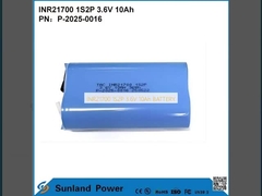 INR21700 1S2P 3.6V 10Ah bateria