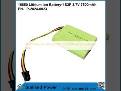 Bateria de íon de lítio 18650 1S3P 3,7V 7500mAh
