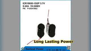 Alimentação da bateria 5.2AH recarregável