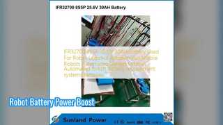 Atualização da bateria do robô 25,6V 30AH